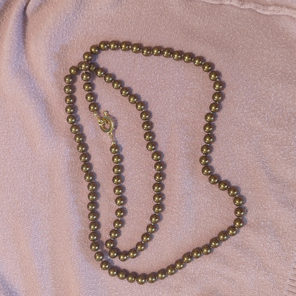 Vintage carolee chocolate pearl necklace